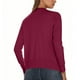 thumbnail image 4 of Neewe Women's Plain Knit Open Front Sweater Long Sleeve V Neck Button Loose Short Cardigan Outerwear Coats, 4 of 7