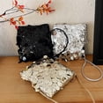 thumbnail image 5 of Glitter Shoulder Bag Sequin Handbag Purse Crossbody Bag for Women Evening Color Silver Size One Size, 5 of 7