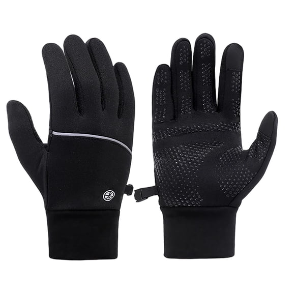 DHFJKG Winter Touchscreen Gloves Water-Resistent Windproof Adult Unisex Thermal Insulated Fuzzy Lining Five Finger Design For Cycling Driving Hiking Cozy Mitten