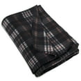 thumbnail image 5 of Single Plaid Color 60”L x 50”W Fleece Throw Blanket for Fall, Winter, Spring, Summer, Men, Women, Children & Pets in Brown Plaid, 5 of 8