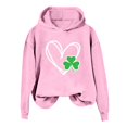 thumbnail image 4 of DondPO Chandail en Molleton de la Saint-Patrick pour Femmes, Mode Imprimée, Col Rond, Manches Longues, Décontracté, Rose m en Solde!, 4 of 4