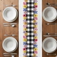 thumbnail image 4 of Table Runner 72 Inches Long for Kitchen Dining, Colorful Flowers Dresser Scarf Farmhouse, Dining Table Decorations for Wedding/Parties, Spring Floral Elegant Pastoral Watercolor 18 x 72 In, 4 of 8
