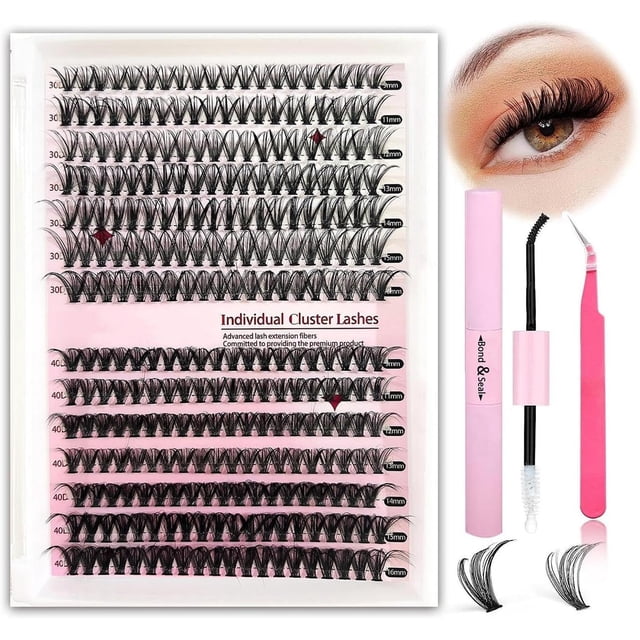 Kit de Extensión de Pestañas 30D 40D | 280 Pestañas Individuales Premium
