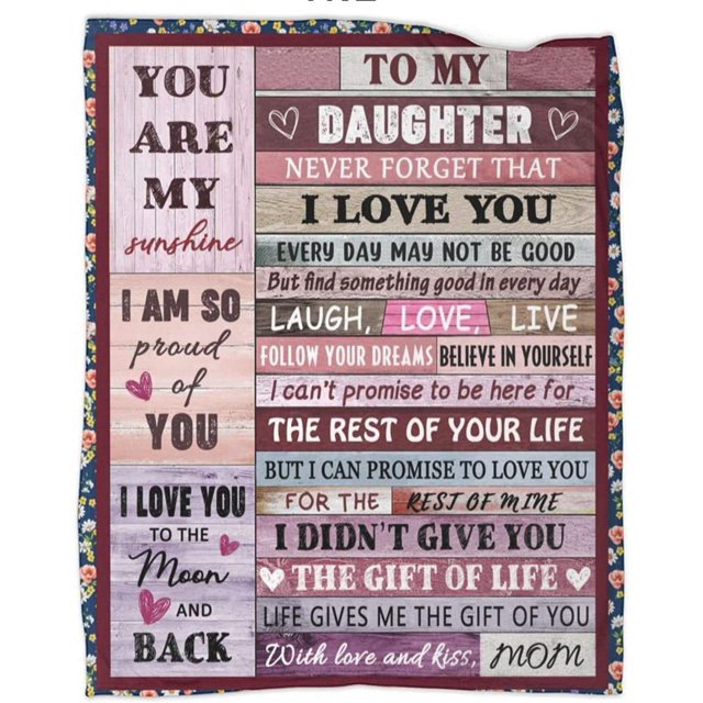 LHSHID to My Sister Blanket Birthday Gifts Quilt Ultra Soft Micro Fleece Throw Blankets for Thanksgiving Christmas Bed Sofa Travel Beach 60x80in