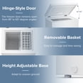 thumbnail image 5 of KISSAIR Upright Compact Freezer 2.3 Cu.ft, Freestanding Mini Freezer with Removable Shelf, Single Door, Adjustable Temperature Control, for Home, Office, Apartment (Red), 5 of 9