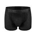 thumbnail image 4 of JOCKMAIL Mens Boxer Briefs Breathable Mens Padded Underwear Boxer with Hip Pad Mens Underwear Trunks, 4 of 5