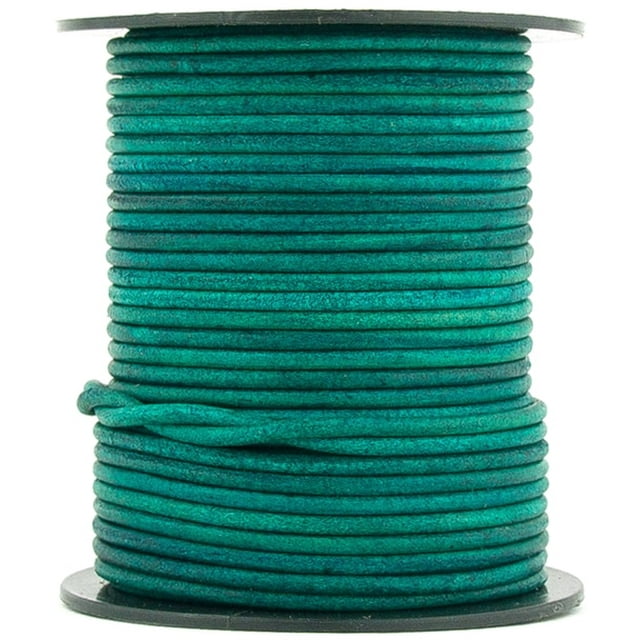 XsoticaDye Leather Cord Round Leather Cord 2mm Choose Length And Color