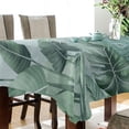 thumbnail image 3 of Tropical Palm Leaves Rectangle Tablecloth, Dust Proof Anti Wrinkle Wipeable Table Cloth Tabletop foration of Dinner Kitchen Wedding Holiday Party 60"x90" Decor Gift, 3 of 7