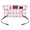 Pink, variant on Brown White Buffalo Check Waist Server Aprons, Farmhouse Plaid Modern Geometric Aprons for Women with Pockets, Waitress Apron, Waiter Half Apron for Cooking
