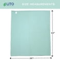 thumbnail image 4 of LITO Linen And Towel 100% Organic Cotton Waffle Weave Bath Towels| Ultra Absorbent Fast Drying Soft Lightweight Classic Towel| Premium Luxury Bath Sheet| Island Paradise| 28x55 inch| Pack of 2, 4 of 5