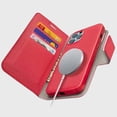 thumbnail image 1 of Caseco Mag-Safe iPhone 13 Pro Max Magnetic Wallet Case - Broadway - Red, 1 of 5