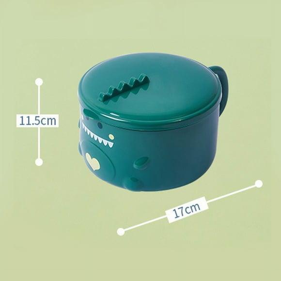 Cuenco multiusos NikouMX Cuenco de fideos de dinosaurio de dibujos animados con tapa