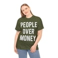 thumbnail image 4 of People Over Money Unisex Graphic Tee Shirt, Sizes S-5XL, 4 of 12