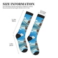 thumbnail image 2 of Picia Elephant Giraffe Printed Sports Compression Socks - 15-20mmHg Graduated Compression, High-Performance Soft and Breathable Socks for Men and Women, 2 of 5