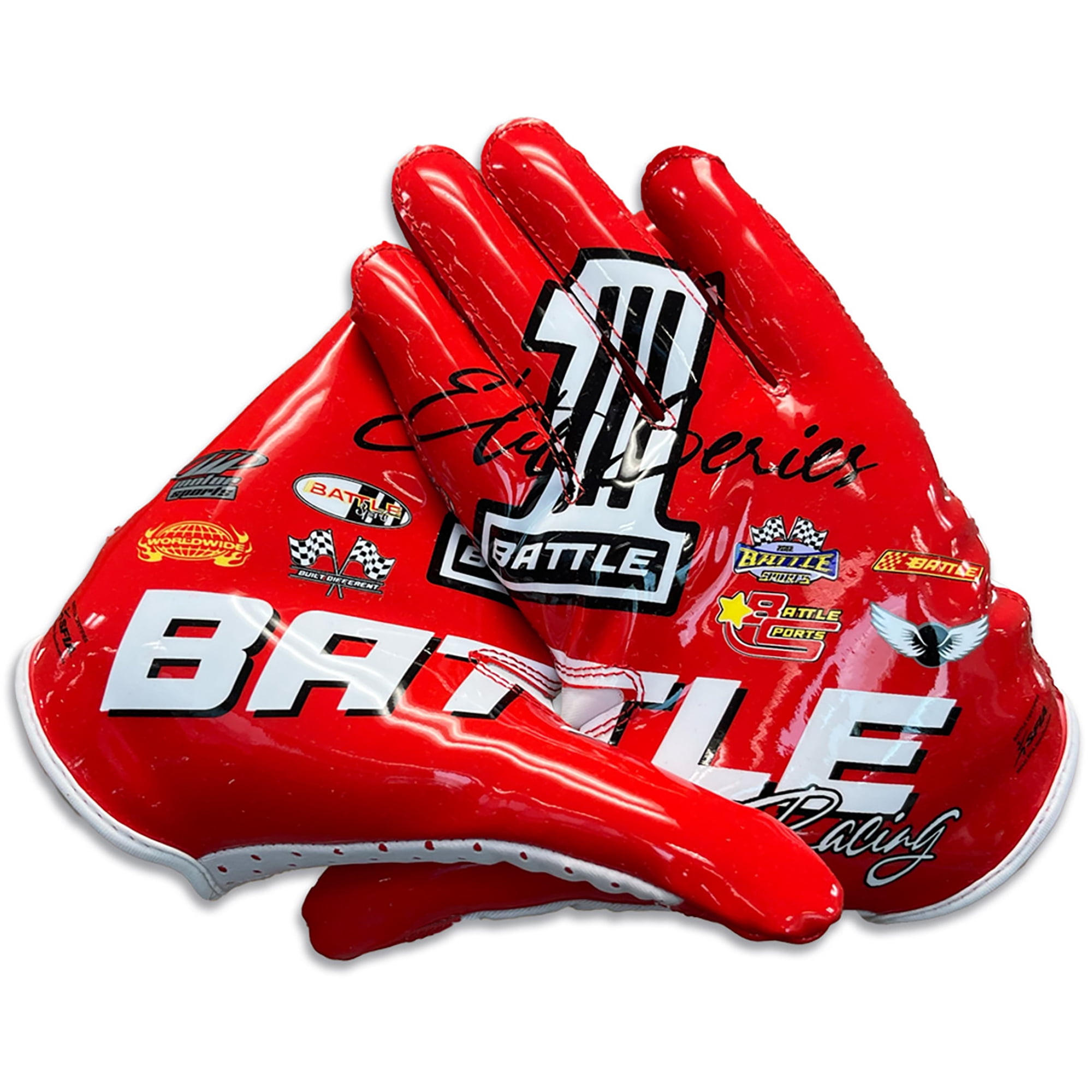 Battle Sports Battle Sports Adult "Racing" Doom Speed Receiver Football Gloves - 3XL
