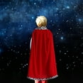 thumbnail image 2 of King Cape King Robe Cloak Costume Accessory for Accessory Gift Masquerade Carnival Dress up 90cm for Kids, 2 of 9
