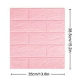 thumbnail image 3 of Bdday Cartoon Stickers Diy 3d Brick Pe Foam Wallpaper Panels Room Decal Stone Decoration Embossed Bedroom Wall Decor, 3 of 3