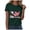 Dark Green, variant on Women's 250th Anniversary USA T-Shirt 1776-2026 Patriotic Eagle Flag Graphic Tee – Plus Size American Independence Day Top (Navy, M)
