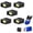 5 Pcs, variant on 9 Volt LED Portable Flashlight- High Lumens Mini LED Flashlight, Compact 9 Volt Pocket Torch,Portable Emergency Light for Camping Hiking and Outdoor Use,Battery Not Included
