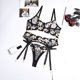 thumbnail image 2 of Gibobby Ropa interior mujer sexy Lencería de Encaje para Mujer, con Cierre Frontal, Cuello en V, camisón Sexy(Negro, CH), 2 of 5