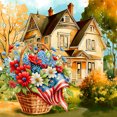 thumbnail image 1 of Pintura de diamante 5D DIY Kit de flor de taladro redondo completo Decoración de arte para el hogar (K398) Hugtrwg Para estrenar, 1 of 9