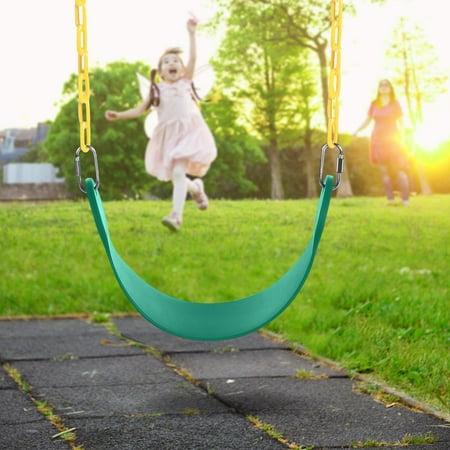 Swing Seat with Heavy Duty 60Inch Long Chain Plastic Coated - Playground Swing Set Accessories