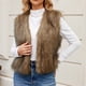 thumbnail image 4 of Chaqueta de abrigo cálida para mujer, de invierno, lisa, con cuello en V, 4 of 5