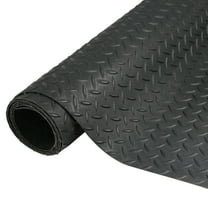 Bibana 7.5 x 17 FT Garage Floor Mat,2.5 mm Thickness Diamond PVC Garage Flooring Roll, Anti-Slip Shop Floor & Parking mats for Workshop,Gym,Golf Cart Parking or Trailers