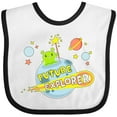 thumbnail image 3 of Inktastic Future Explorer Alien in Outer Space Boys or Girls Baby Bib, 3 of 4