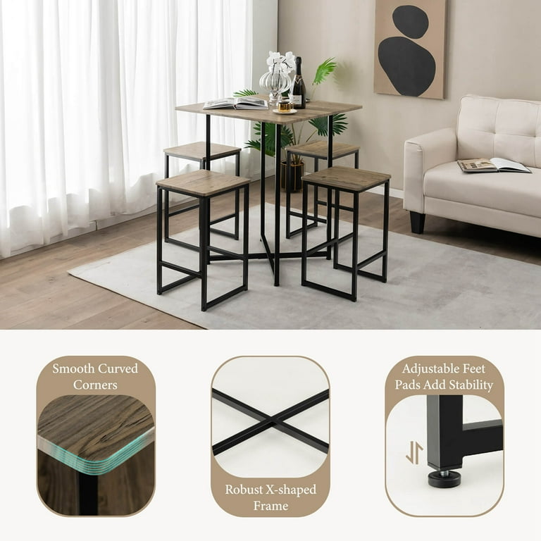 5 foot 2024 square dining table