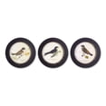thumbnail image 2 of HomeRoots 516339 9.5 x 0.5 x 9.5 in. Black Bird Wall Decor - Set of 3, 2 of 3
