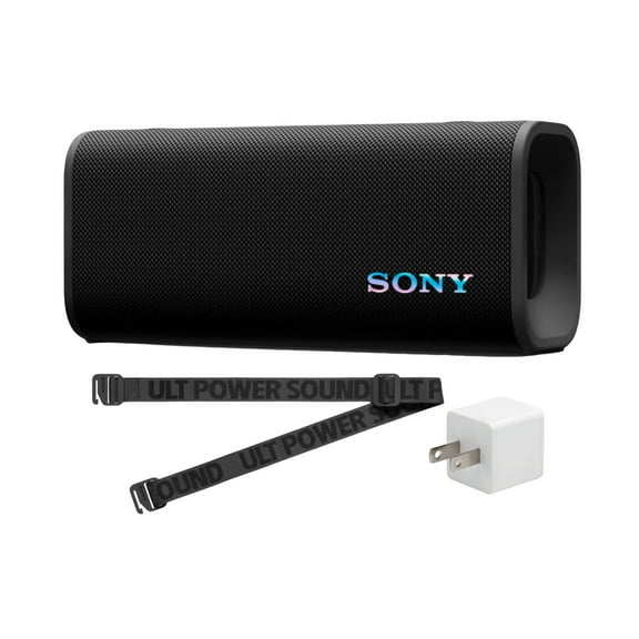Sony ULT FIELD 3 Wireless Speaker 2-Way Design (Black) with Portable Speaker Accessory Bundle