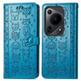 thumbnail image 2 of Funda Cartera FOXDOCK para Huawei Pura 70 Ultra , Flip PU con Relieve de Gatos y Perros, Tarjetero y Soporte, 2 of 6