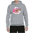 thumbnail image 3 of Nobody Fights Alone Watercolor Sparkles Breast Cancer Awareness Unisex Graphic Hoodie Sweatshirt, Heather Grey, X-Large, 3 of 5