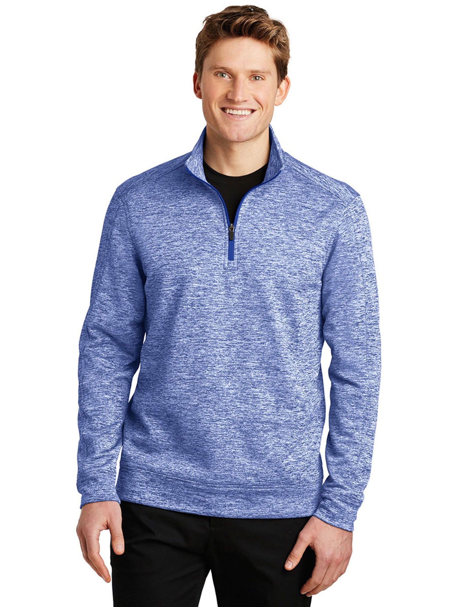 Sport-Tek - Sport-Tek Men's PosiCharge Electric Fleece Zip Pullover ...