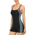thumbnail image 4 of Women Boyleg One Piece Swimsuit Sport Swimming Suit, 4 of 7