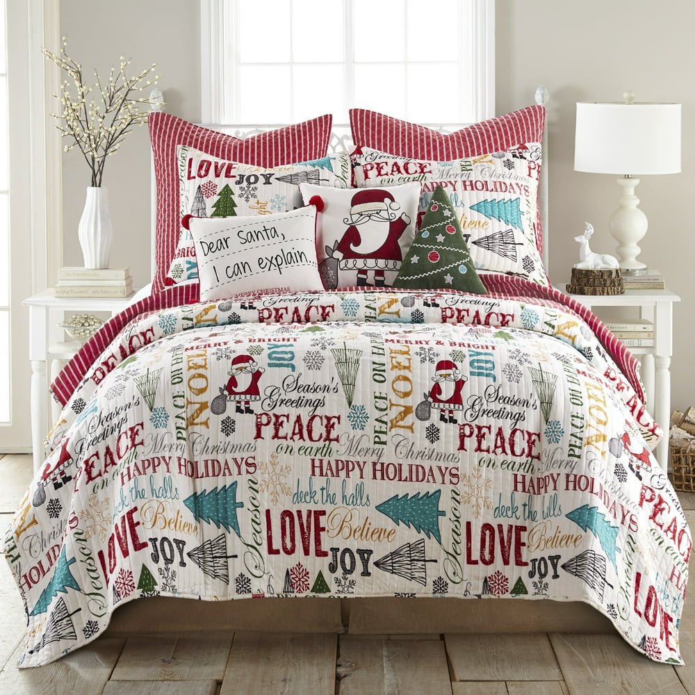 Levtex Home Santa Claus Lane Quilt Set King Quilt (106x92in.) + Two