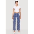 thumbnail image 2 of Women's Mid Rise Straight Leg Bow Print Jeans, 2 of 5