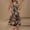 Coffee, variant on Zorckvet Summer Dresses for Women 2026 Beach Loose Casual A Line Dress Sleeveless V-Neck Sundress