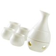 thumbnail image 3 of Juego de sake de cerámica con calentador, botella de sake de tradicional, 4 tazas de cerámica para bar, cumpleaños, amigos y ., 3 of 8