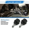 thumbnail image 2 of Unique Bargains 2 Pcs Front Lower Ball Joints for Jeep KL Series-Cherokee 2014-2018 Suspension Ball Joint Kit No.K500287/68224650AB/68224650AA, 2 of 7