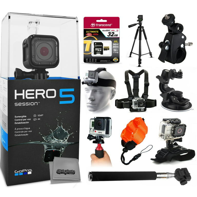 GoPro HERO5 Session CHDHS-501 with 32GB Ultra Memory + 60