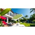 thumbnail image 3 of APEX GARDEN Dual Color 9 ft 6 Ribs Outdoor Market Umbrella Push Button Tilt and Crank Lift, 3 of 4