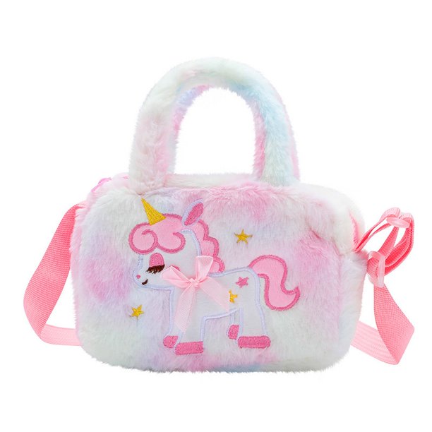 Bolso de mano para niña, bonito bolso de unicornio, bolso bandolera para niños, bolso de hombro de moda