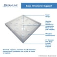 thumbnail image 4 of DreamLine SlimLine 42 in. D x 42 in. W x 2 3/4 in. H Double Threshold Shower Base in Black DLT-1042420-88, 4 of 6
