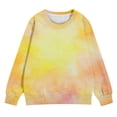 thumbnail image 3 of Mercatoo Childrens Tie Dye Sweatshirts Girls Loose Pullover Long Sleeve Interesting Tops Fall Sweatshirts, 3 of 7