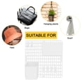 thumbnail image 4 of Desk Accessories Pegboard Storage Shelf Wall Holder Rack White Plastic, 4 of 6