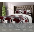 thumbnail image 2 of Elegant Comfort 3-Piece Winter Lodge-Patch Sherpa Comforter Soft, Comfy and Durable Quality, Heavy Weight Reversible Down, Patch Sherpa Comforter, King, 2 of 5
