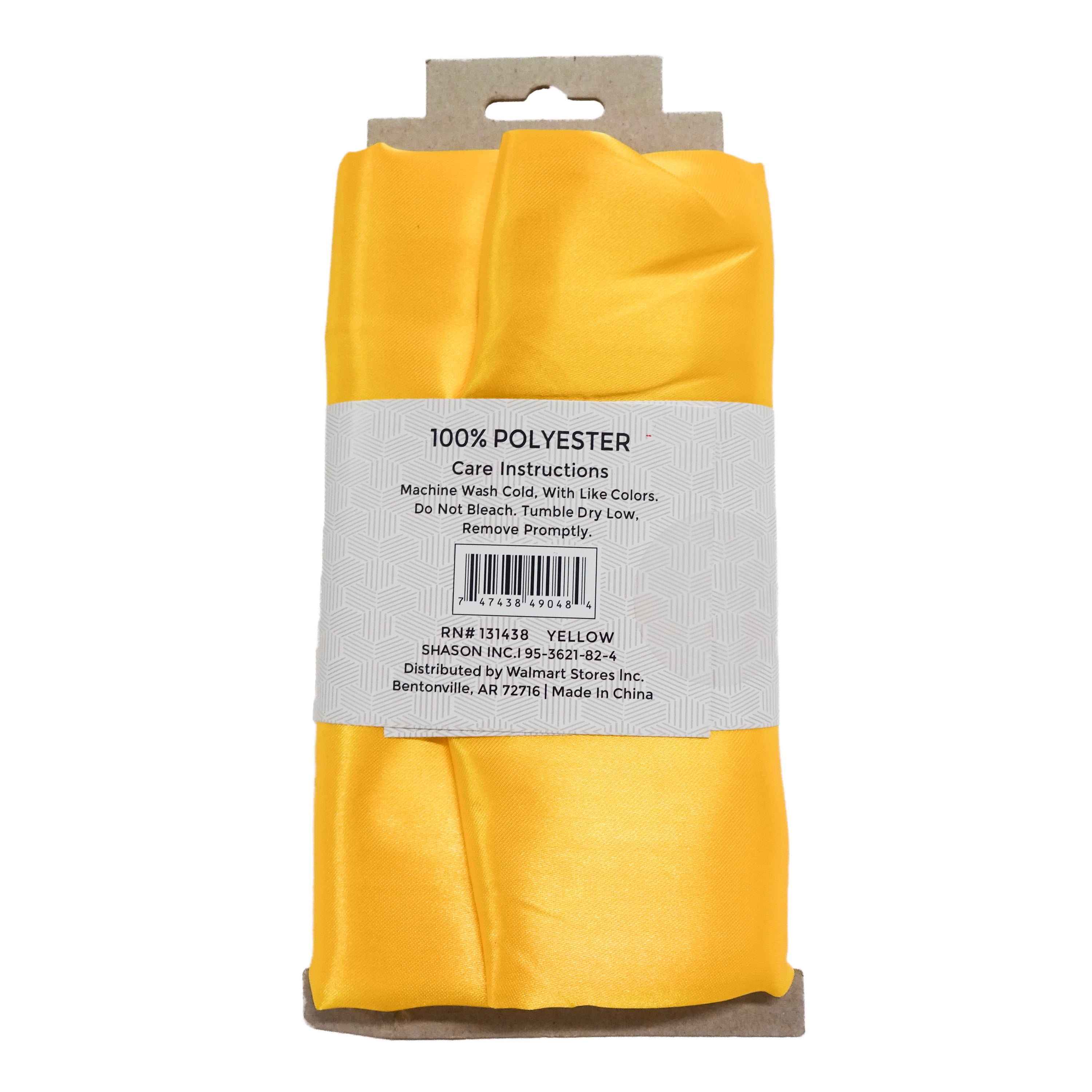 Shason Textile 60" x 2 Yards Costume Satin for Special Occasions Precut Fabric, Yellow