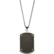 GTX Black and Gold Stainless Steel Dogtag